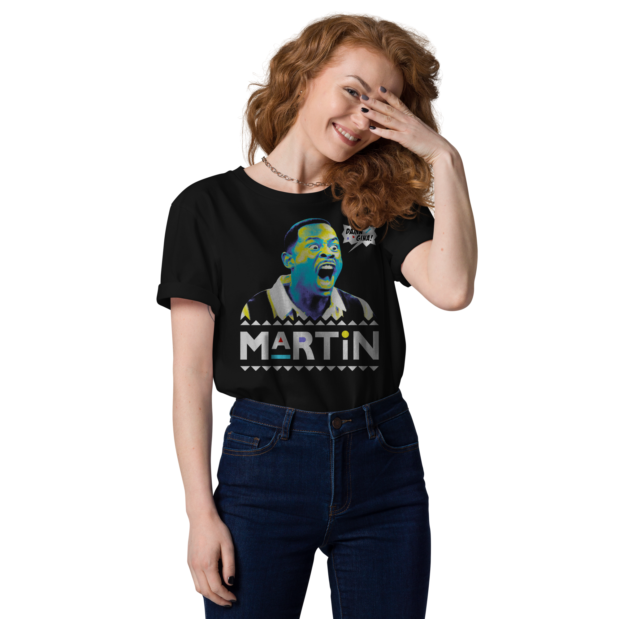 Damn Gina Black Tee