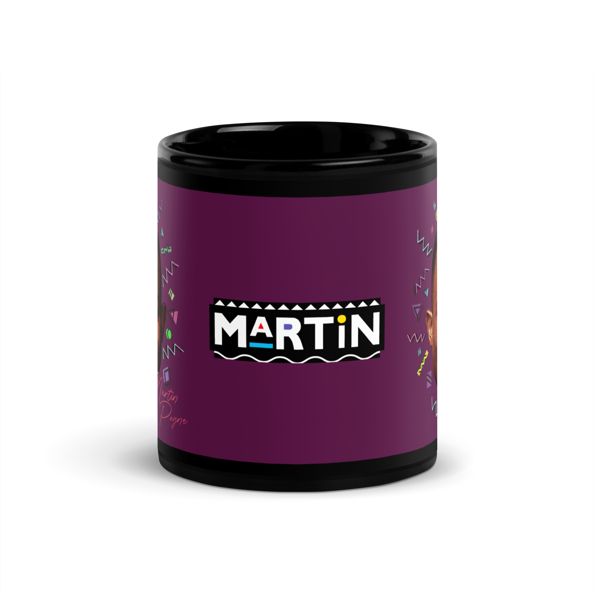 Martin Payne Black Glossy Mug