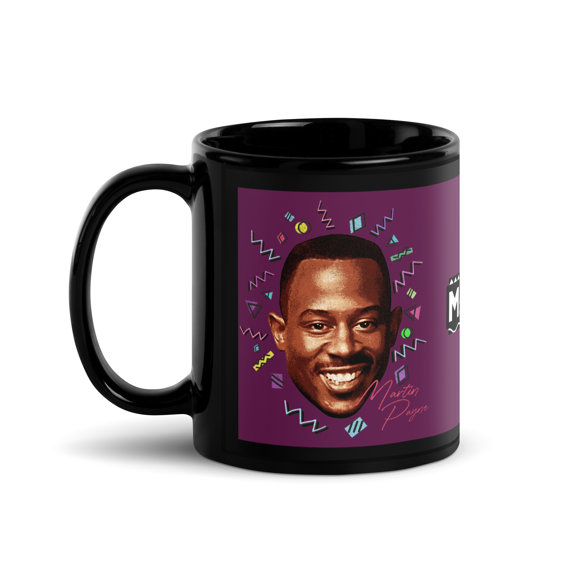 Martin Payne Black Glossy Mug