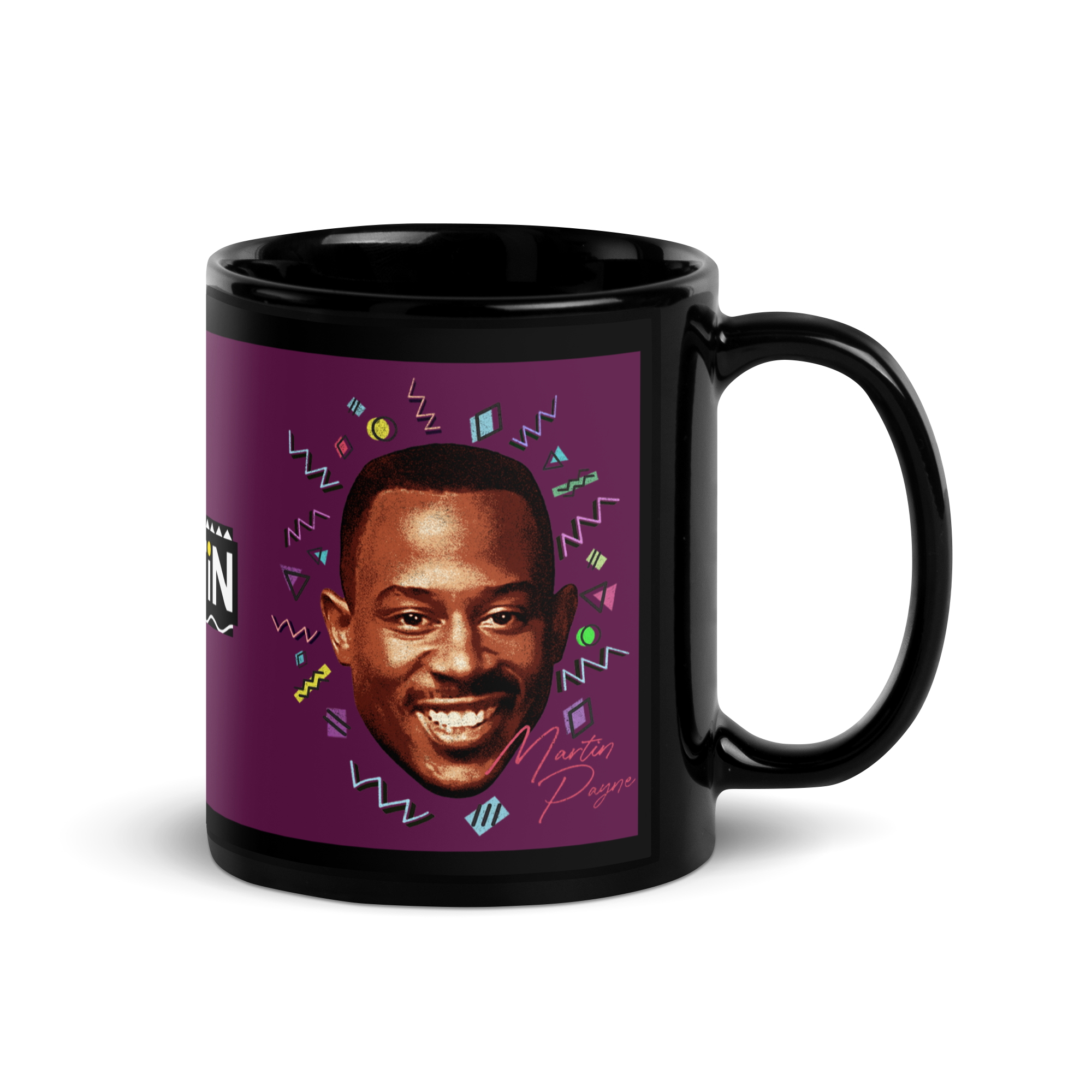 Martin Payne Black Glossy Mug