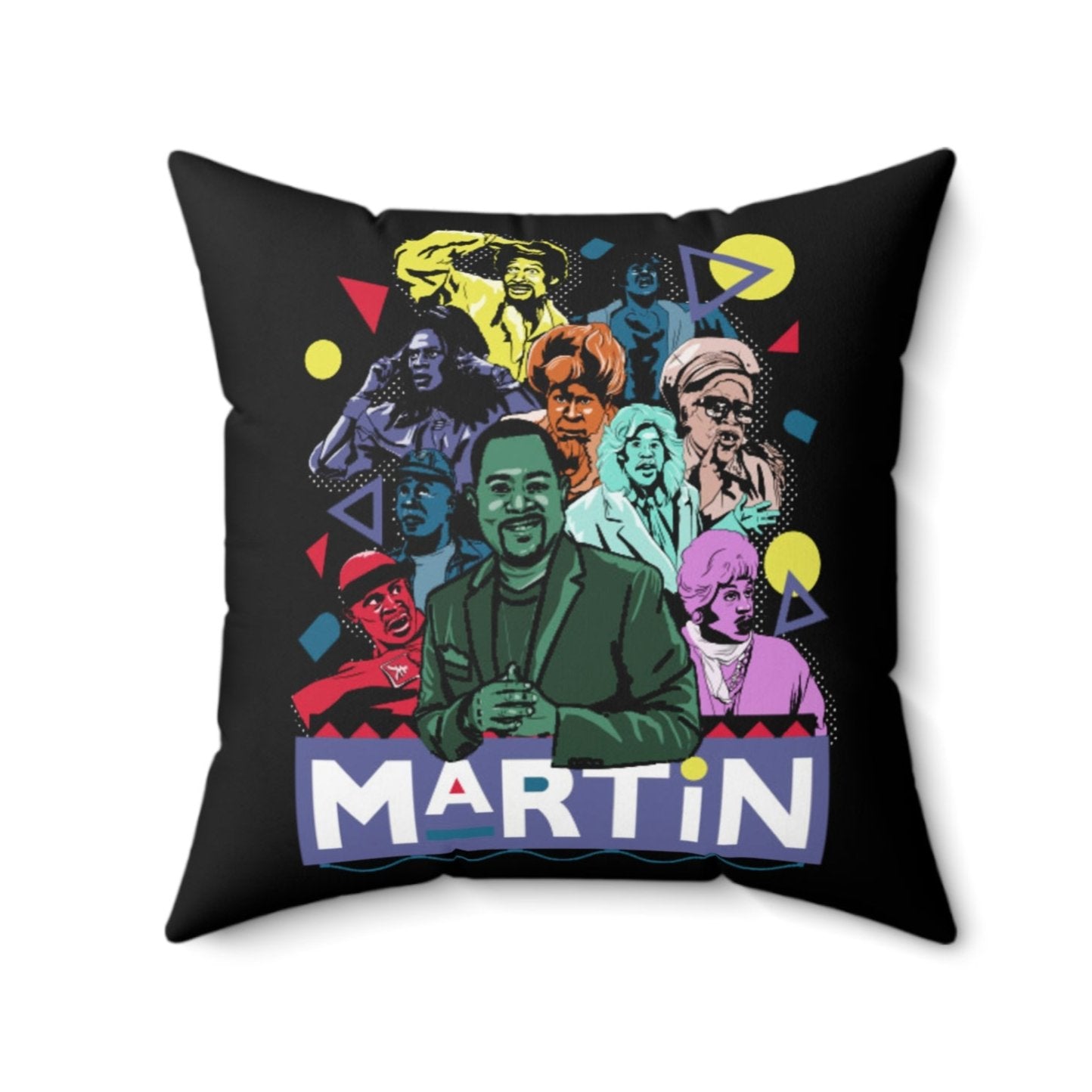 Martin Characters Spun Polyester Square Pillow