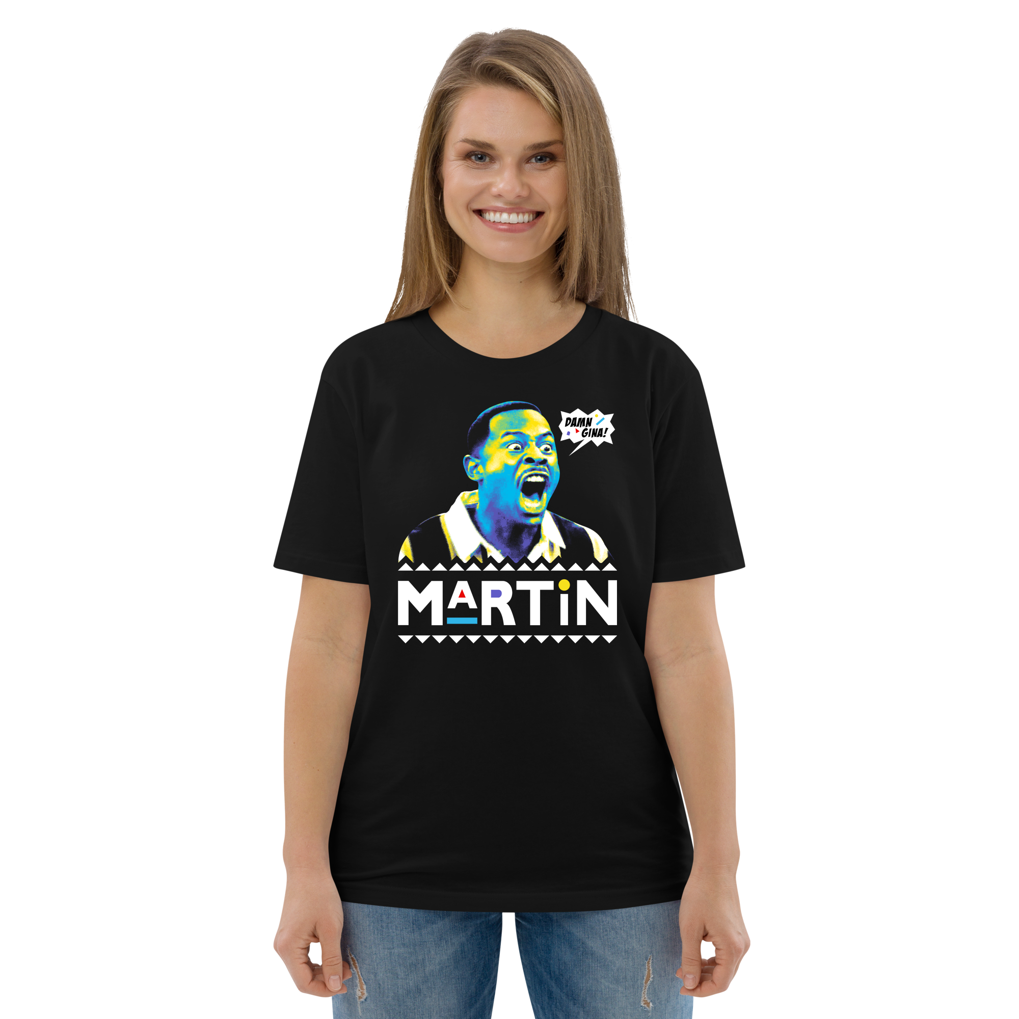 Damn Gina Black Tee The Martin Lawrence Shop