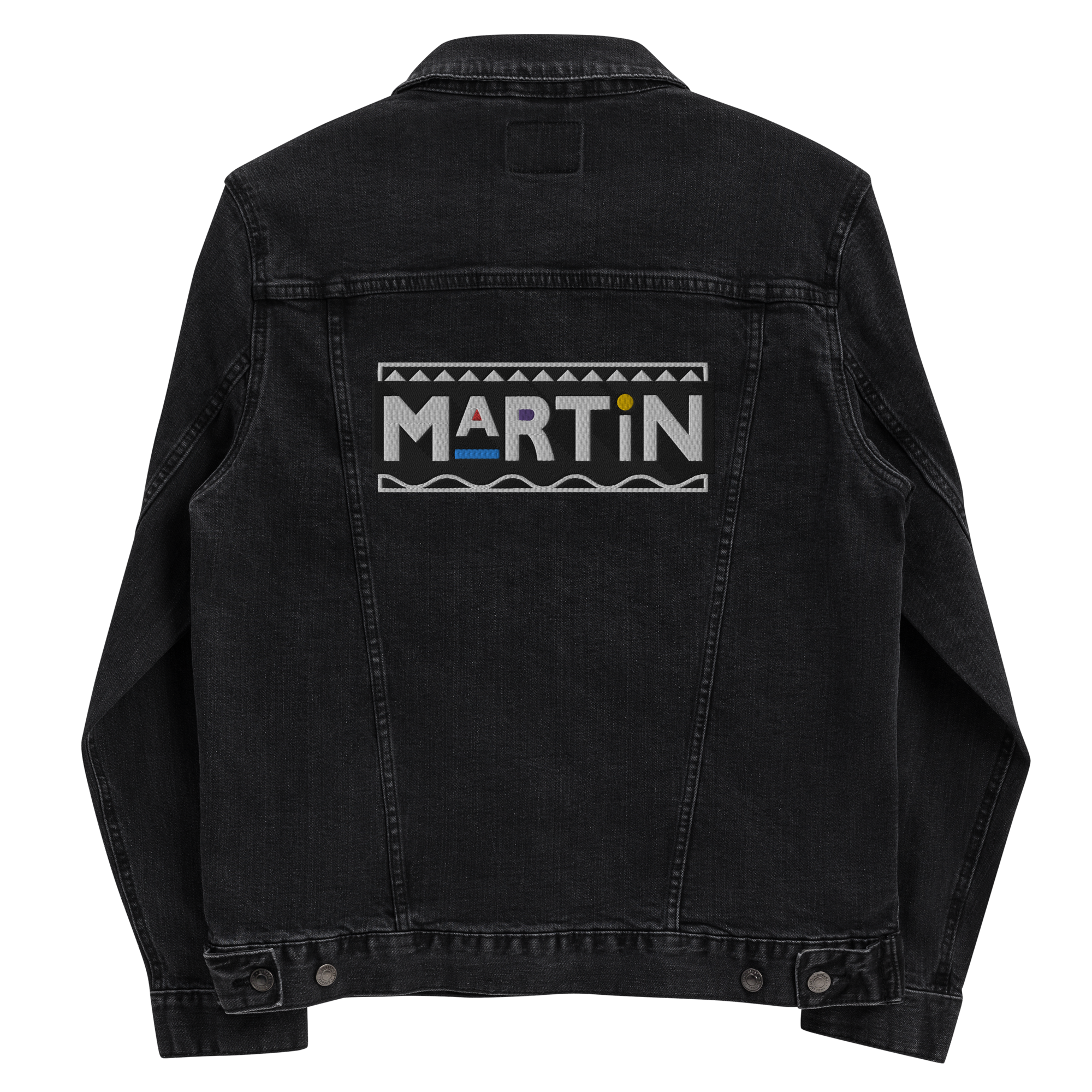 Martin Logo Embroidered Unisex Denim Jacket