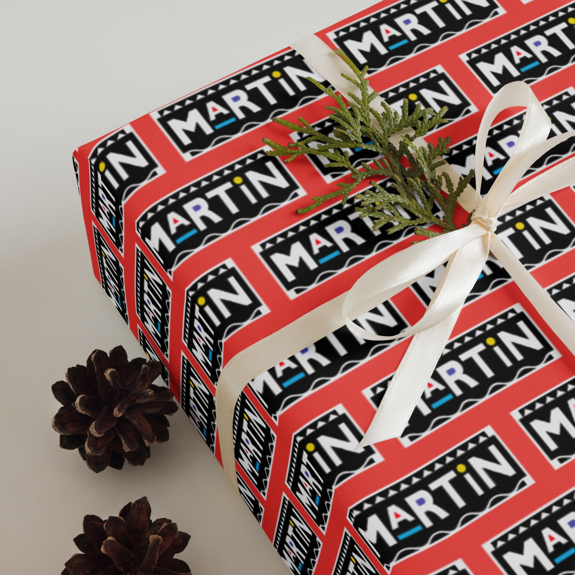 Martin Wrapping Paper Sheets - Red